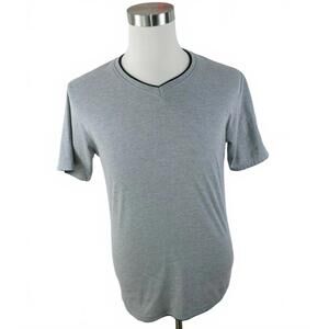 Smash Mens V Neck Heather Gray T Shirt Medium Vintage